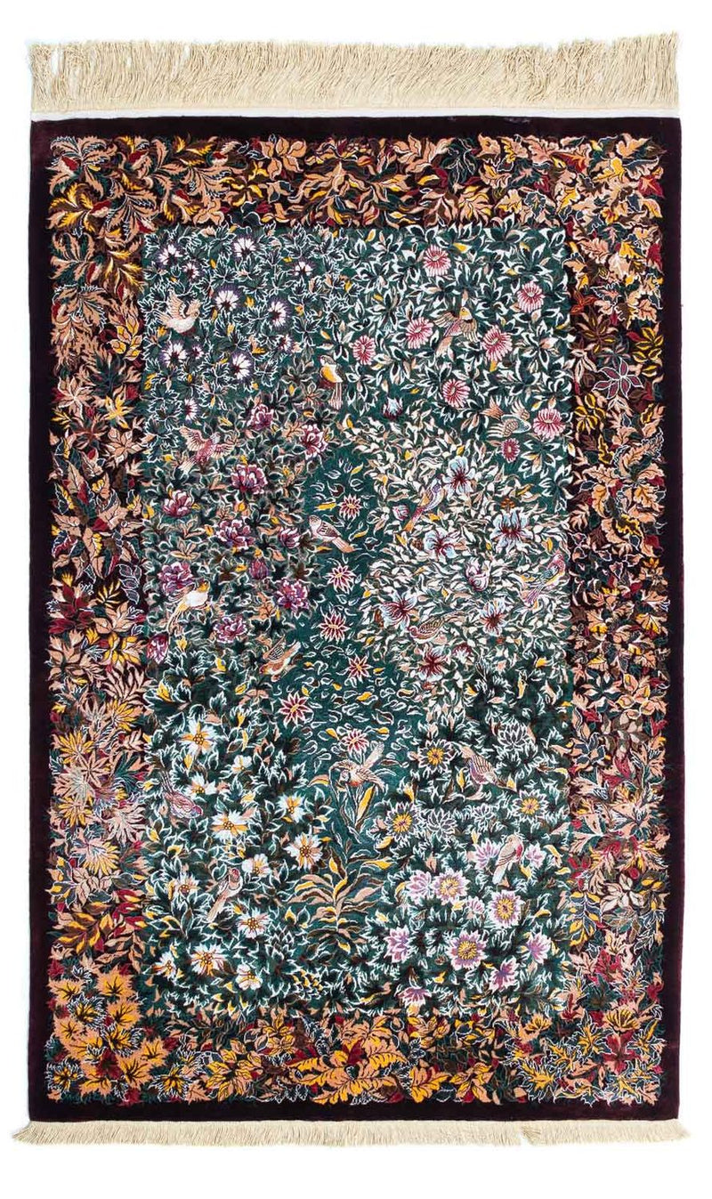 Perser Rug - Ghom - 120 x 78 cm - dark red