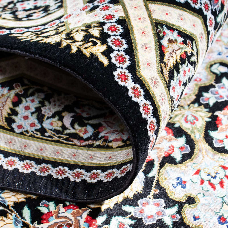 Perser Rug - Ghom - 124 x 79 cm - dark blue