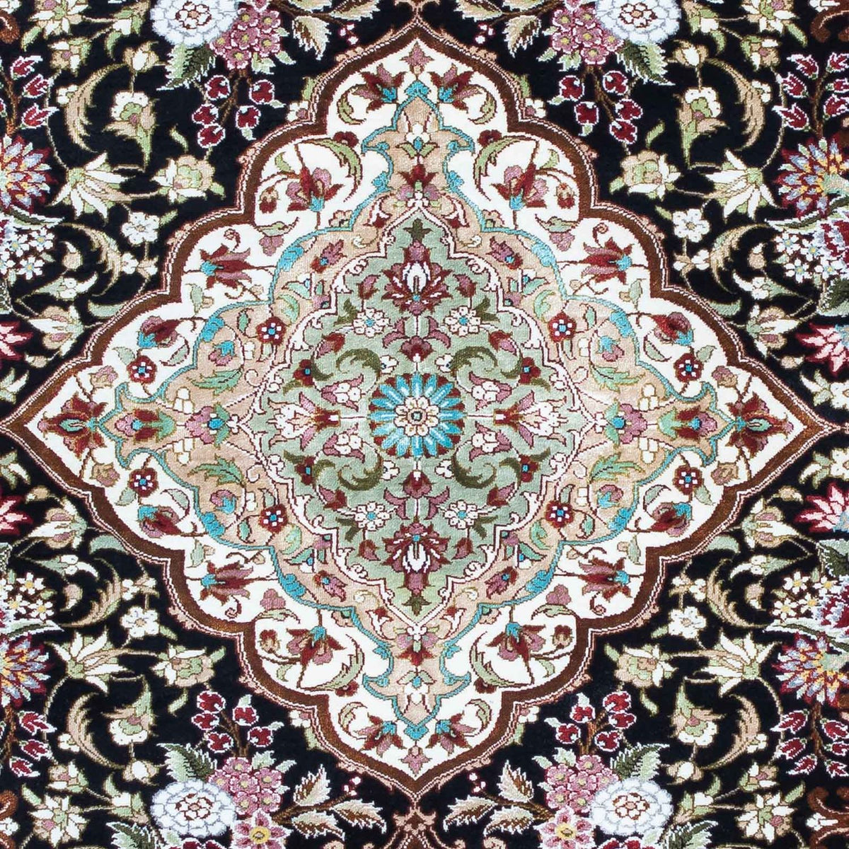 Perser Rug - Ghom - 114 x 80 cm - dark blue