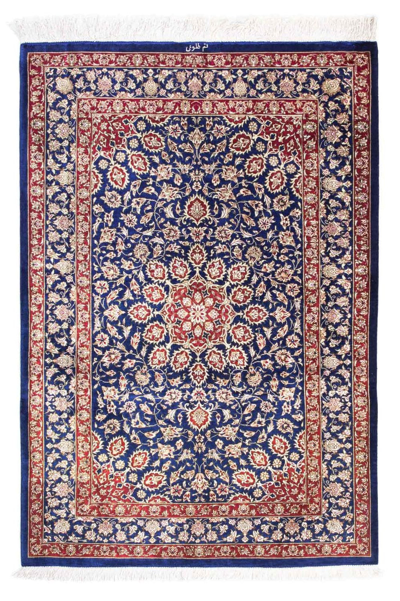 Perser Rug - Ghom - 117 x 78 cm - dark blue