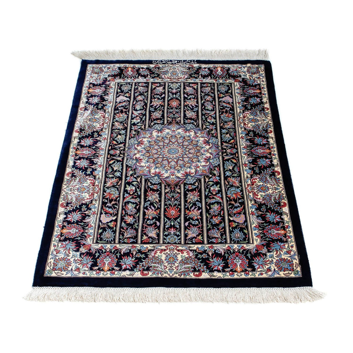 Perser Rug - Ghom - 98 x 61 cm - dark blue