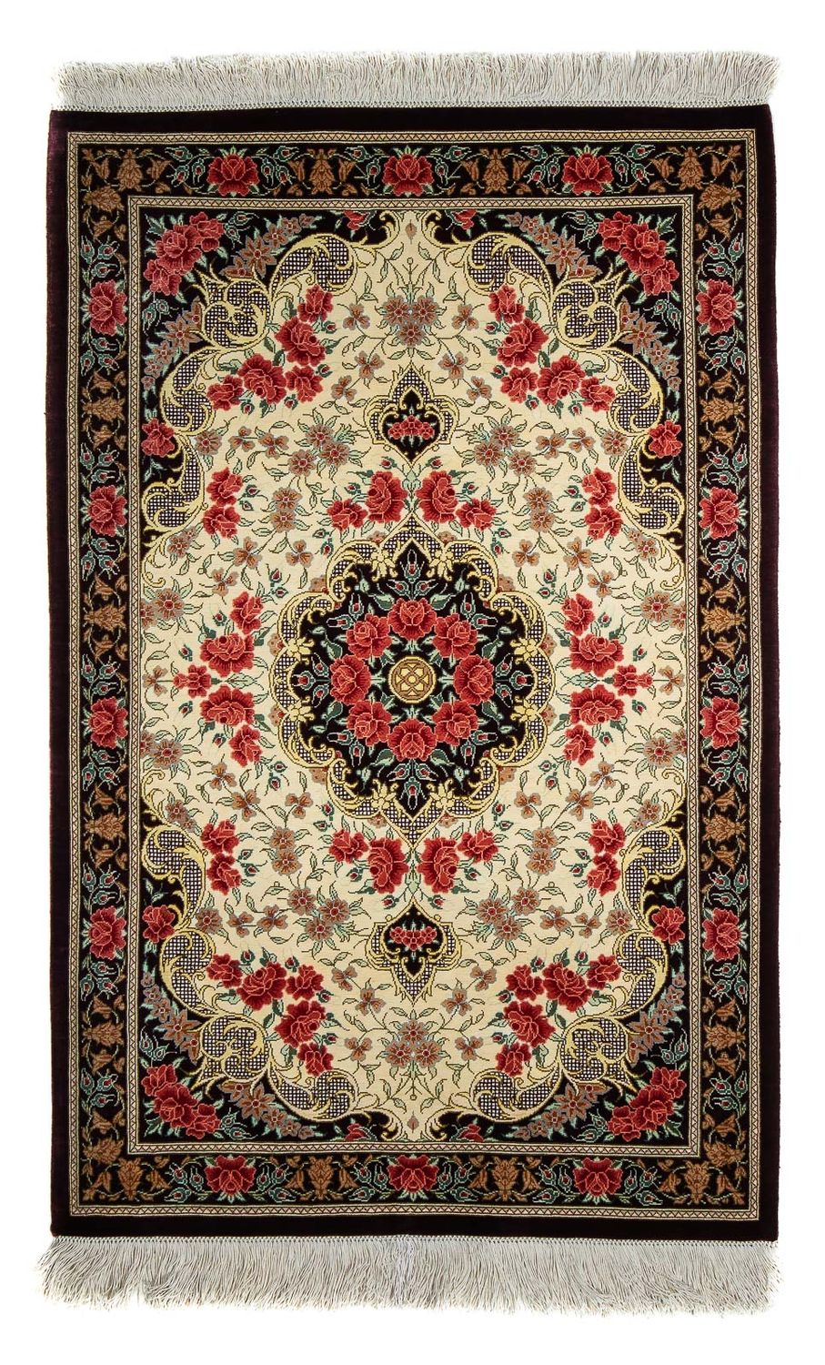 Perser Rug - Ghom - 93 x 60 cm - beige