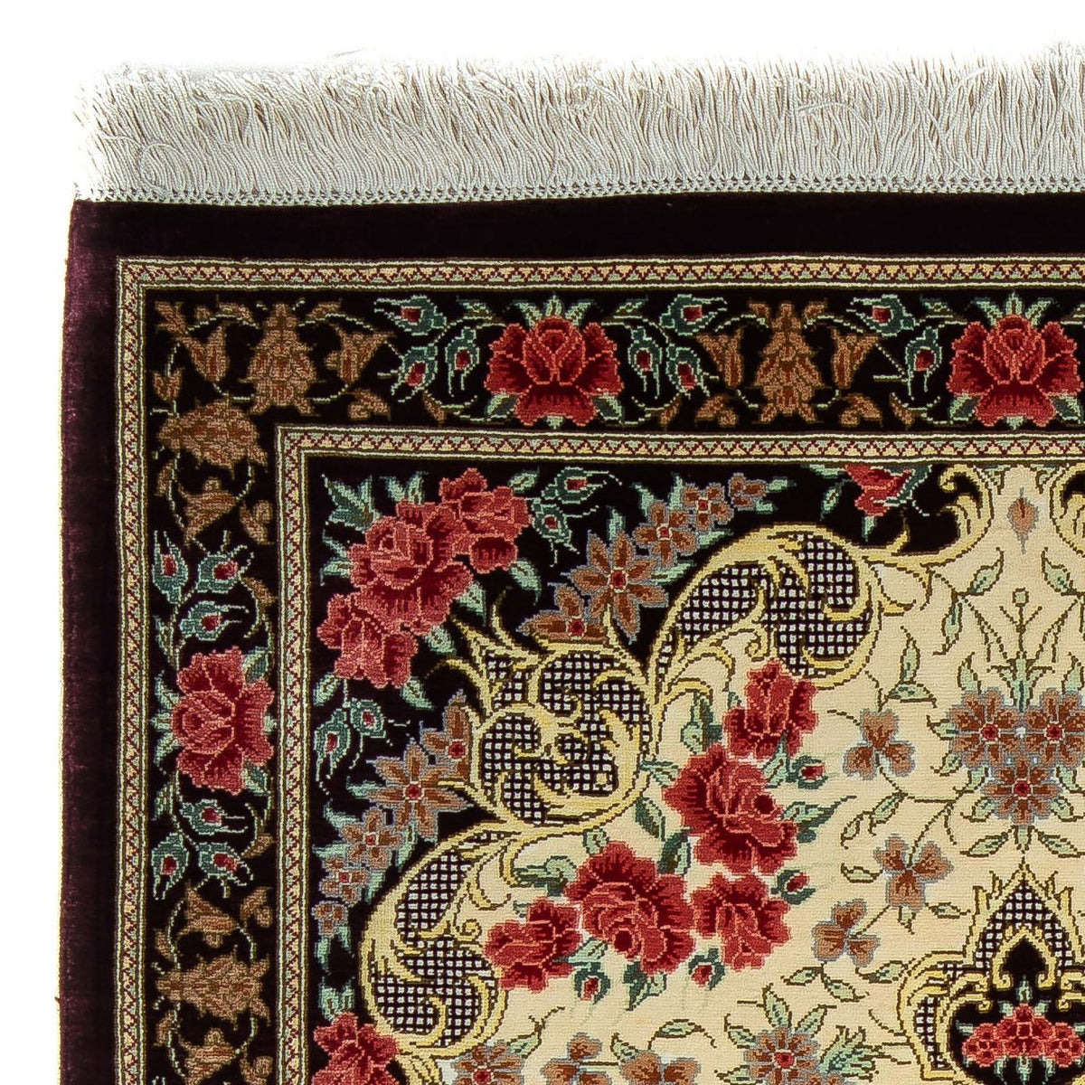 Perser Rug - Ghom - 93 x 60 cm - beige