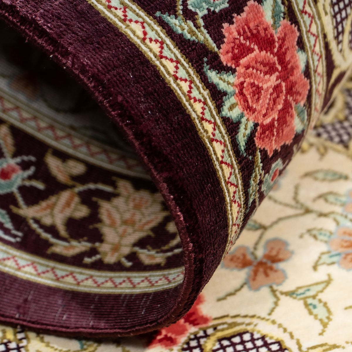 Perser Rug - Ghom - 93 x 60 cm - beige