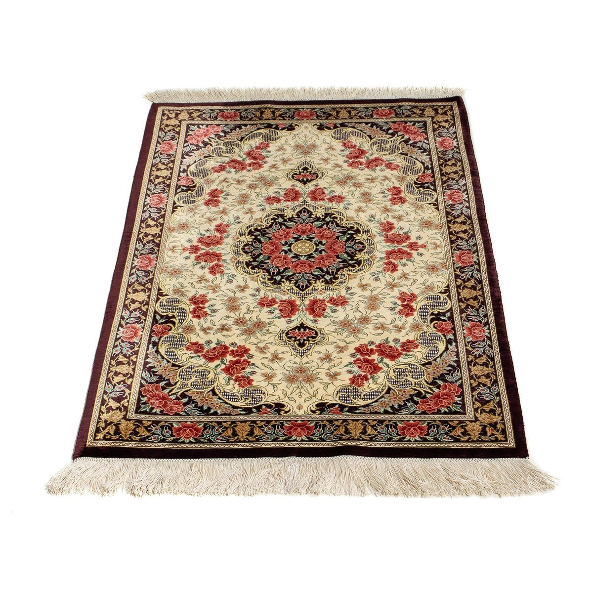 Perser Rug - Ghom - 93 x 60 cm - beige