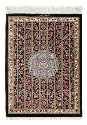 Perser Rug - Ghom - 78 x 57 cm - dark blue