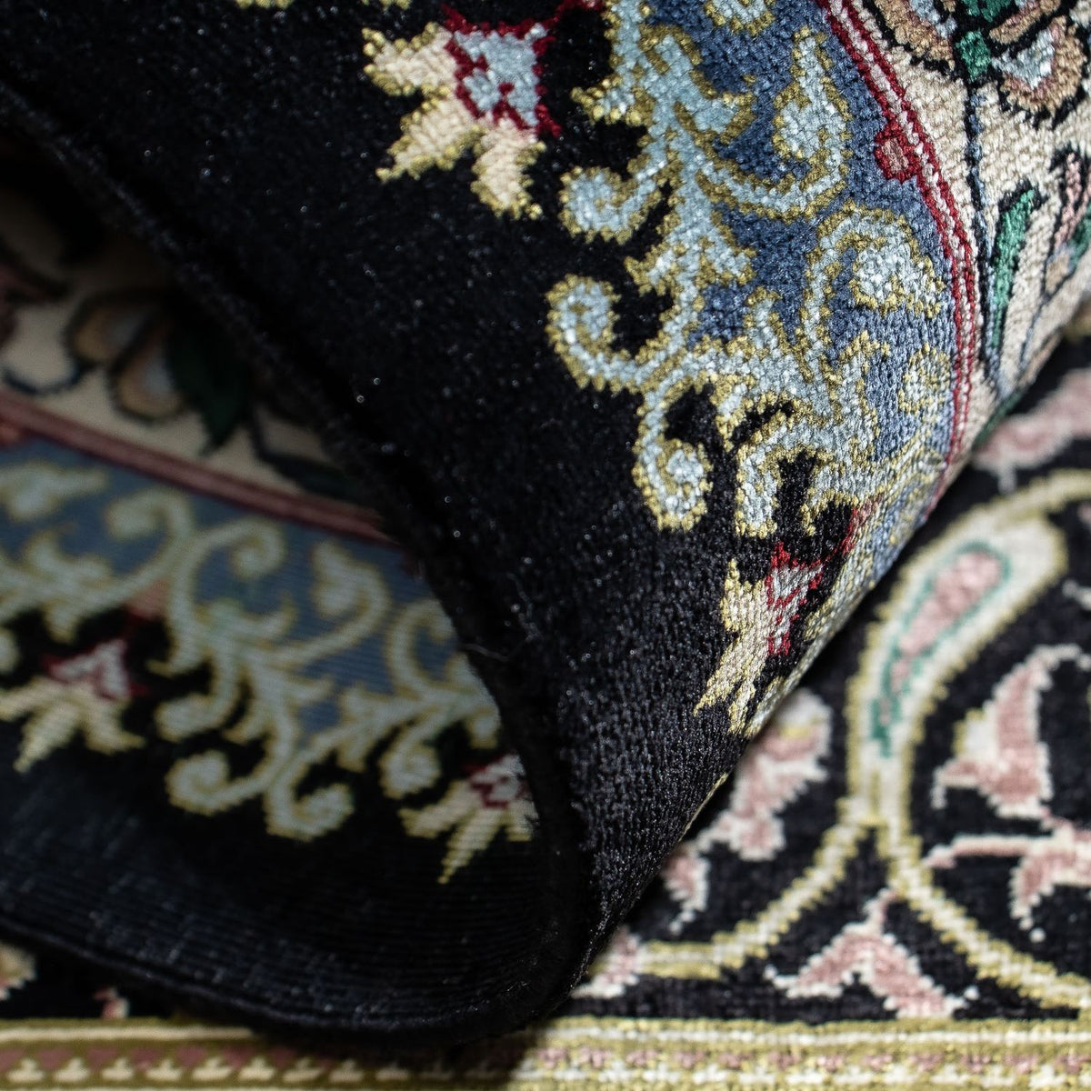 Perser Rug - Ghom - 94 x 58 cm - dark blue