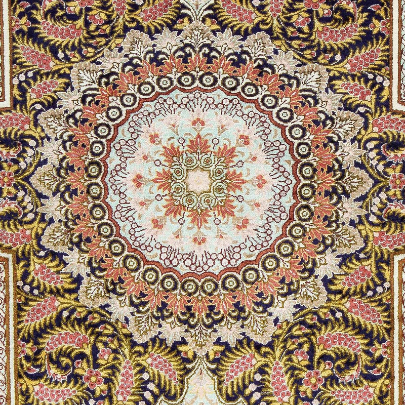 Perser Rug - Ghom - 93 x 59 cm - dark blue