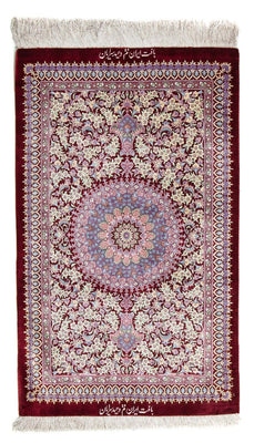 Perser Rug - Ghom - 101 x 59 cm - dark red