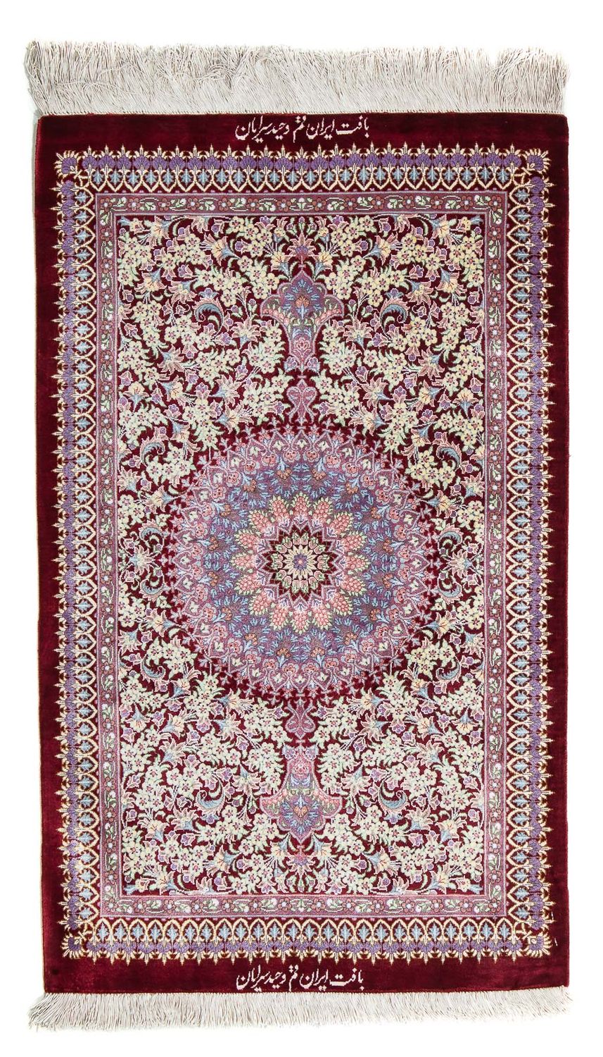 Perser Rug - Ghom - 101 x 59 cm - dark red