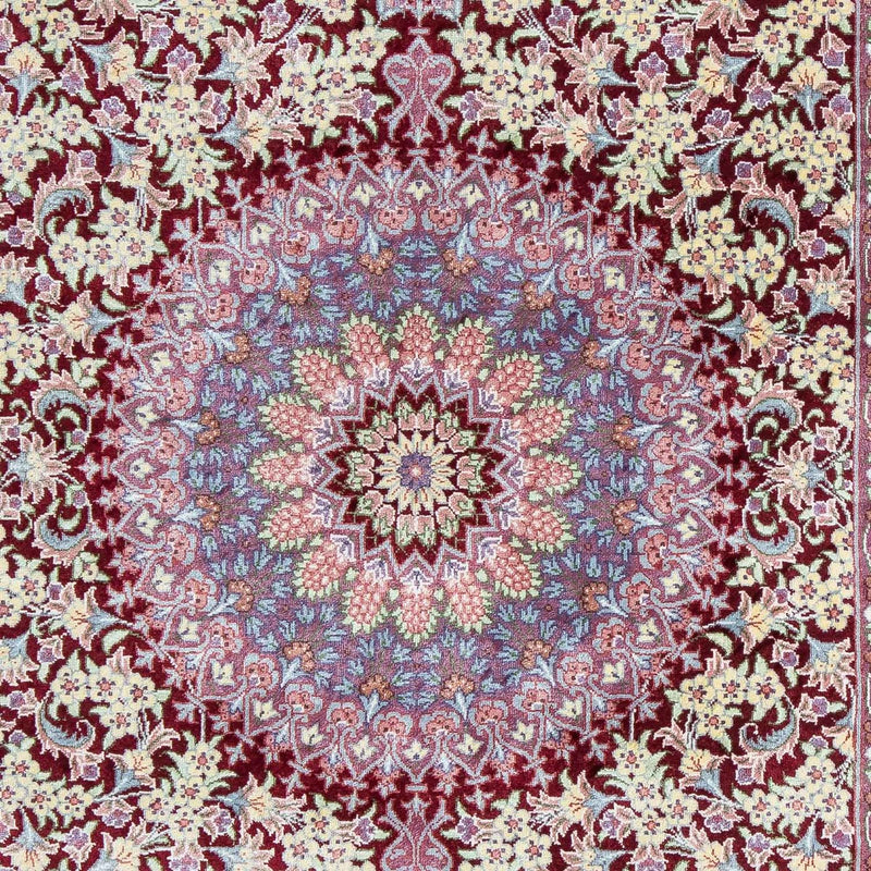 Perser Rug - Ghom - 101 x 59 cm - dark red