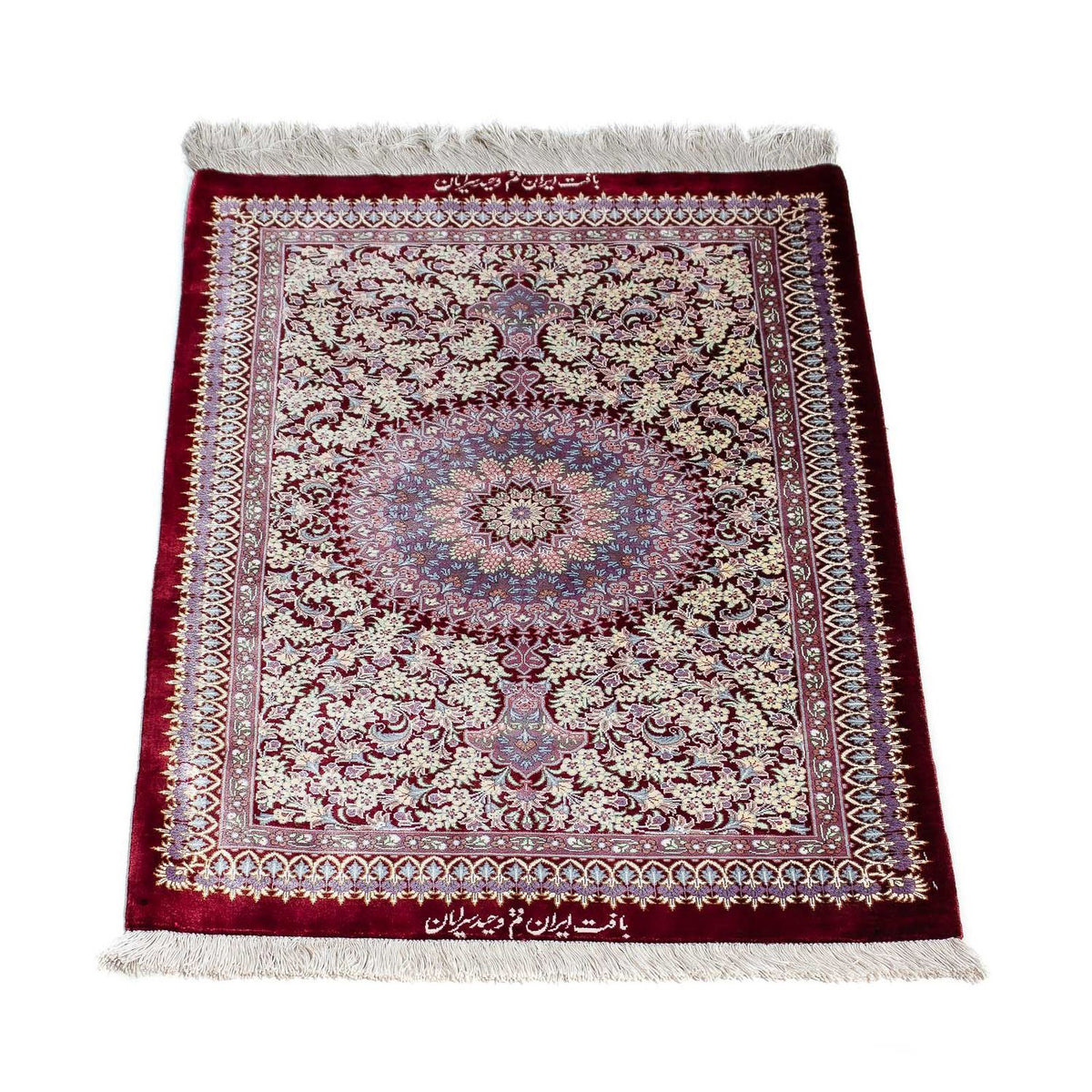Perser Rug - Ghom - 101 x 59 cm - dark red