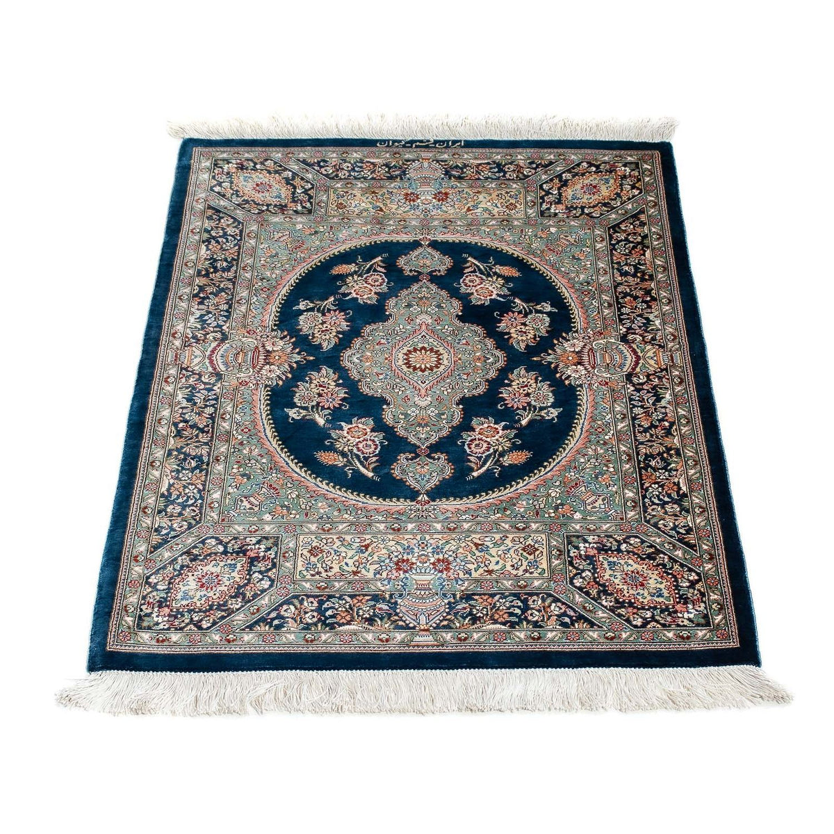 Perser Rug - Ghom - 91 x 62 cm - dark blue
