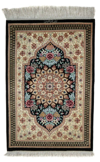 Perser Rug - Ghom - 89 x 59 cm - dark blue