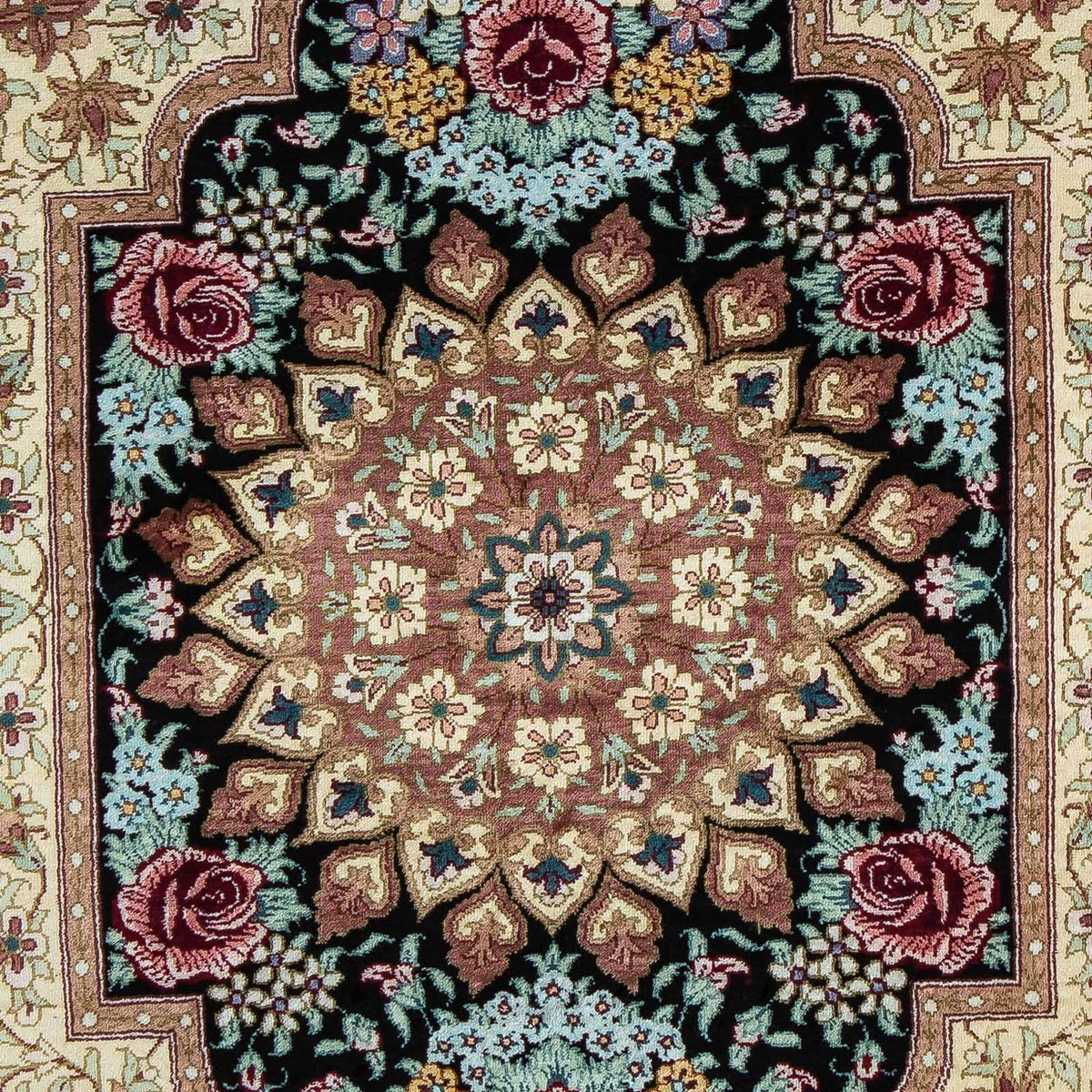 Perser Rug - Ghom - 89 x 59 cm - dark blue