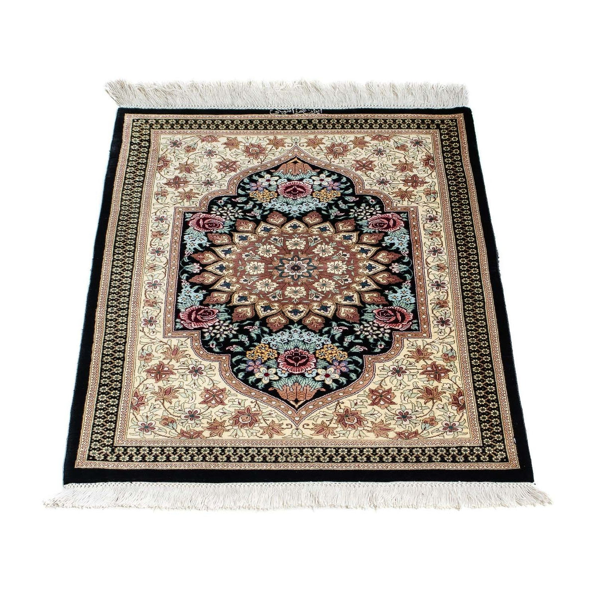 Perser Rug - Ghom - 89 x 59 cm - dark blue