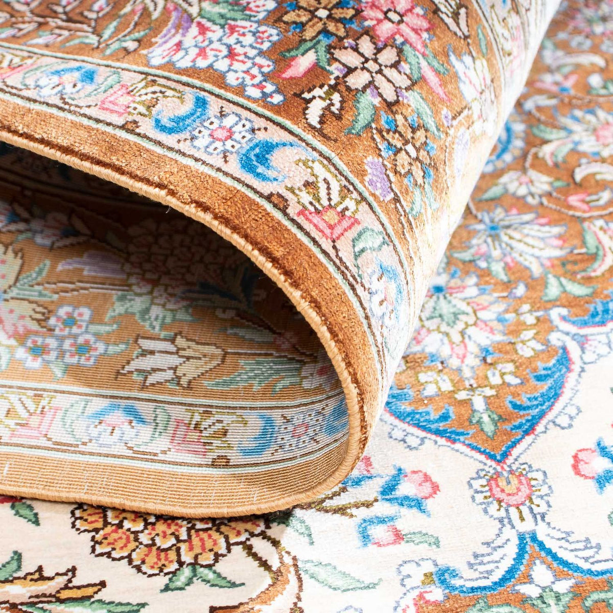 Perser Rug - Ghom - 124 x 79 cm - beige