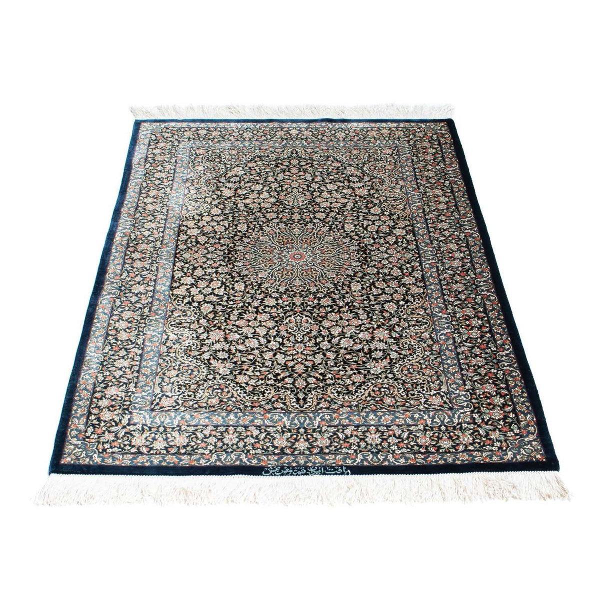 Perser Rug - Ghom - 119 x 79 cm - dark blue