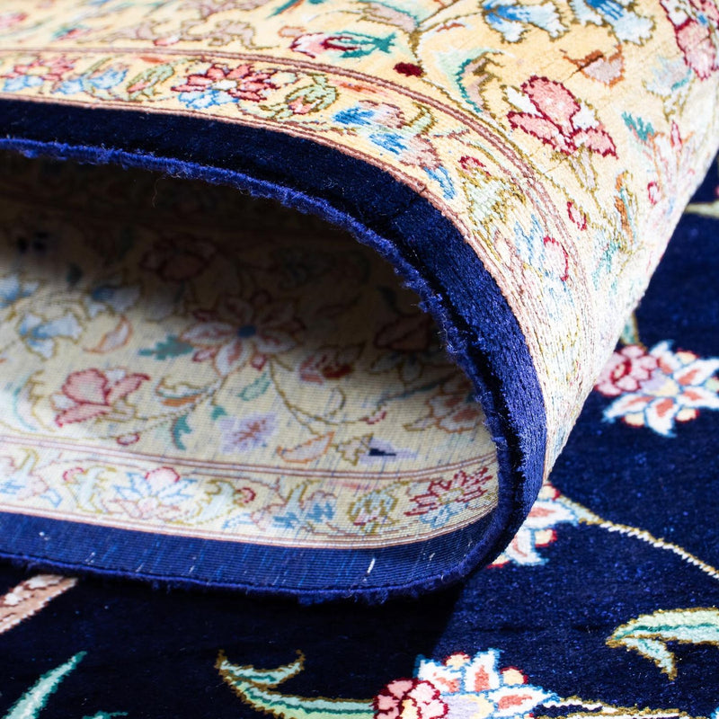 Perser Rug - Ghom - 119 x 80 cm - dark blue