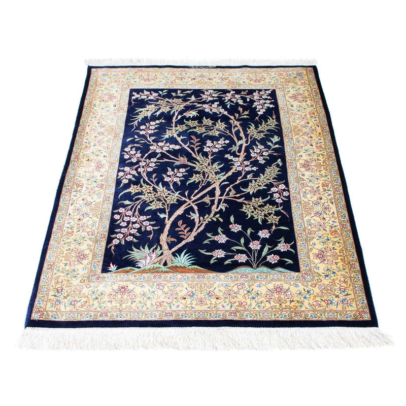 Perser Rug - Ghom - 119 x 80 cm - dark blue