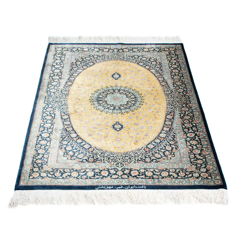 Perser Rug - Ghom - 118 x 78 cm - light blue