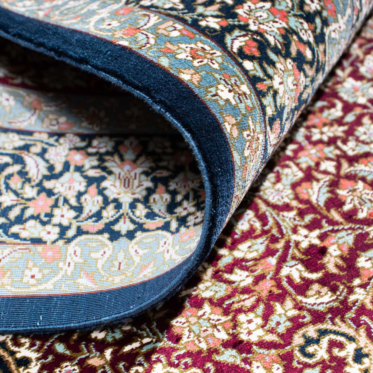 Perser Rug - Ghom - 116 x 78 cm - dark blue