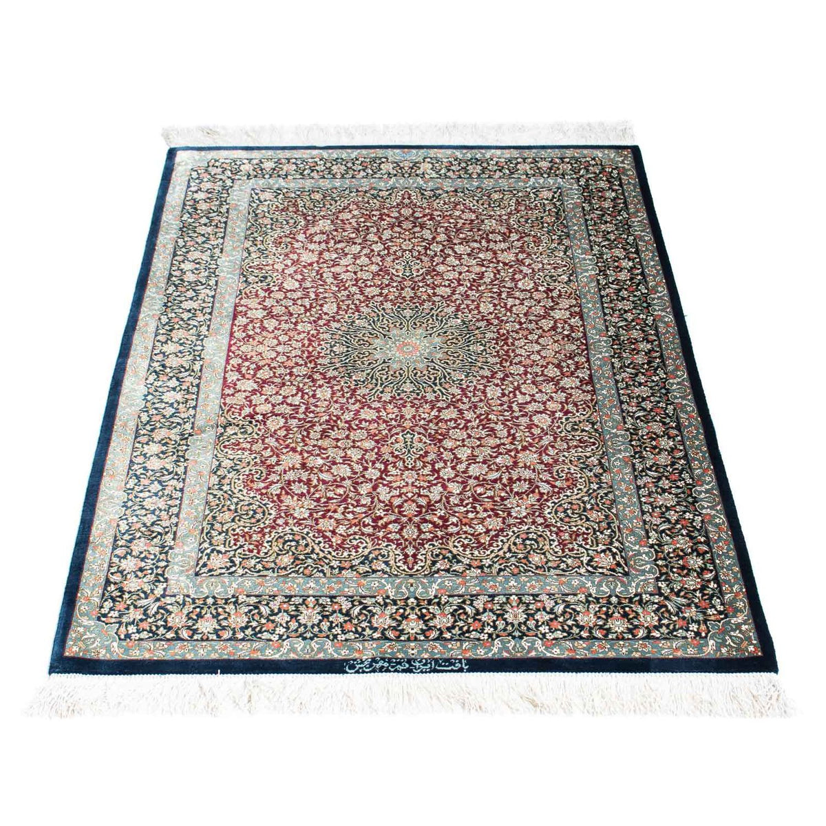Perser Rug - Ghom - 116 x 78 cm - dark blue