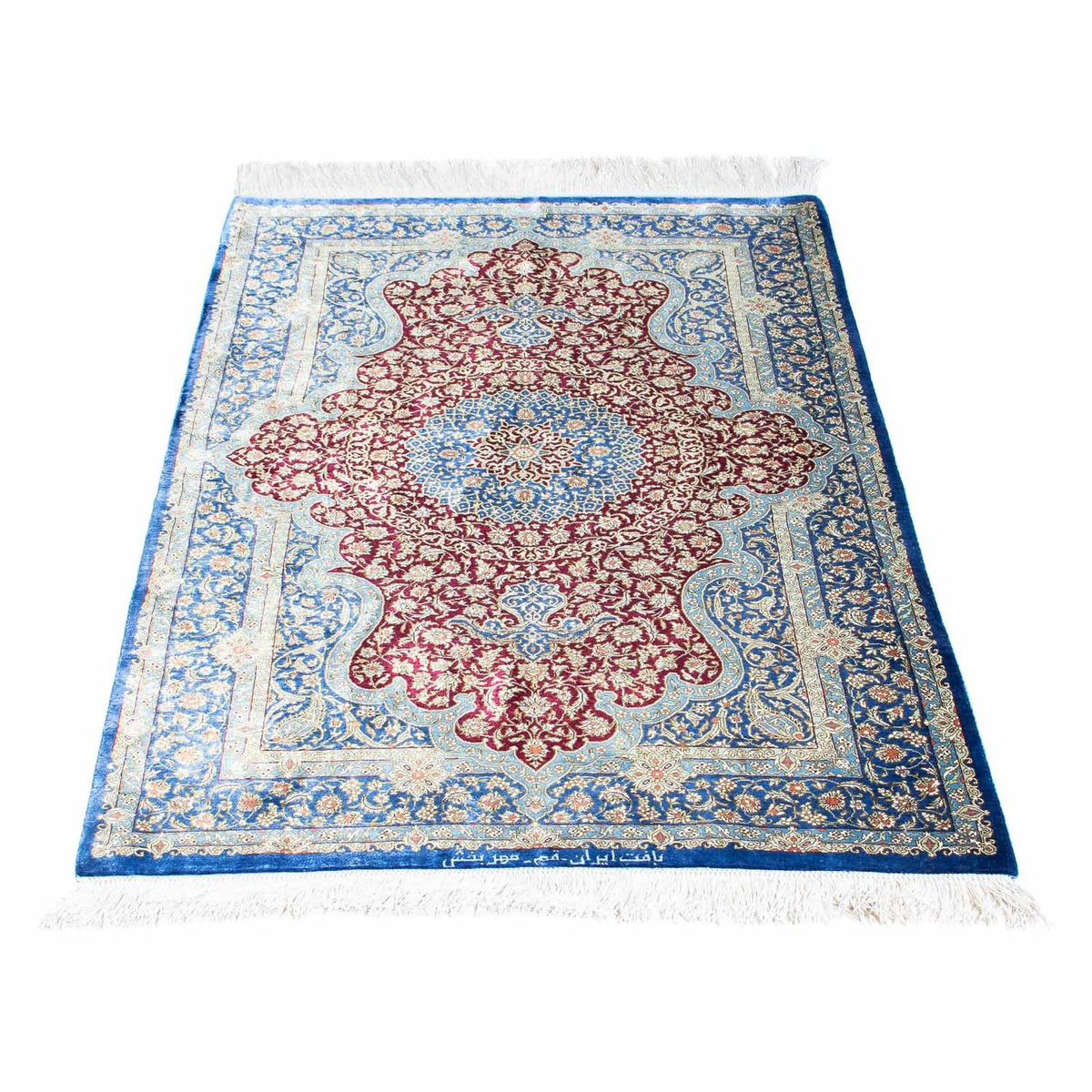 Perser Rug - Ghom - 117 x 78 cm - blue