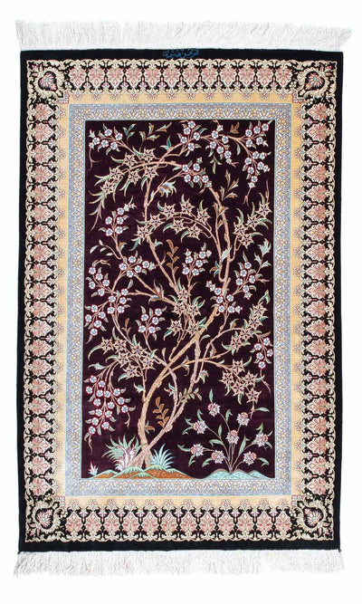 Qom Rug 79x123cm - Persian Rugs