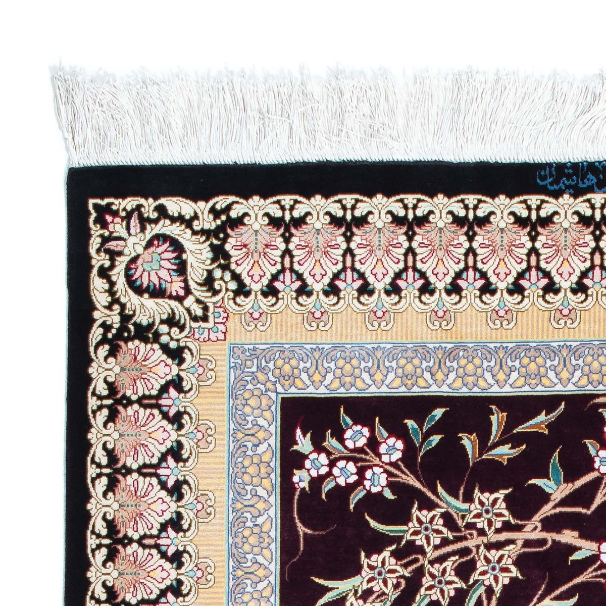 Perser Rug - Ghom - 123 x 79 cm - dark red