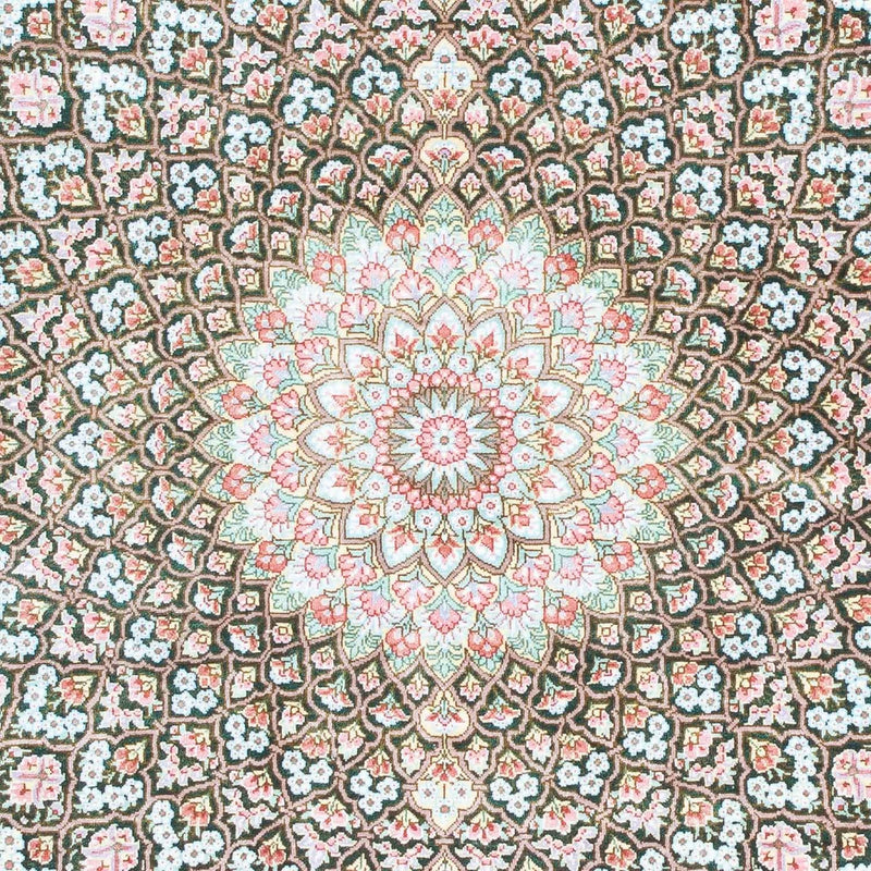 Perser Rug - Ghom - 128 x 83 cm - green