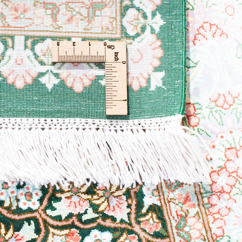 Perser Rug - Ghom - 128 x 83 cm - green