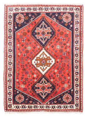 Perser Rug - Nomadic - 159 x 121 cm - dark red