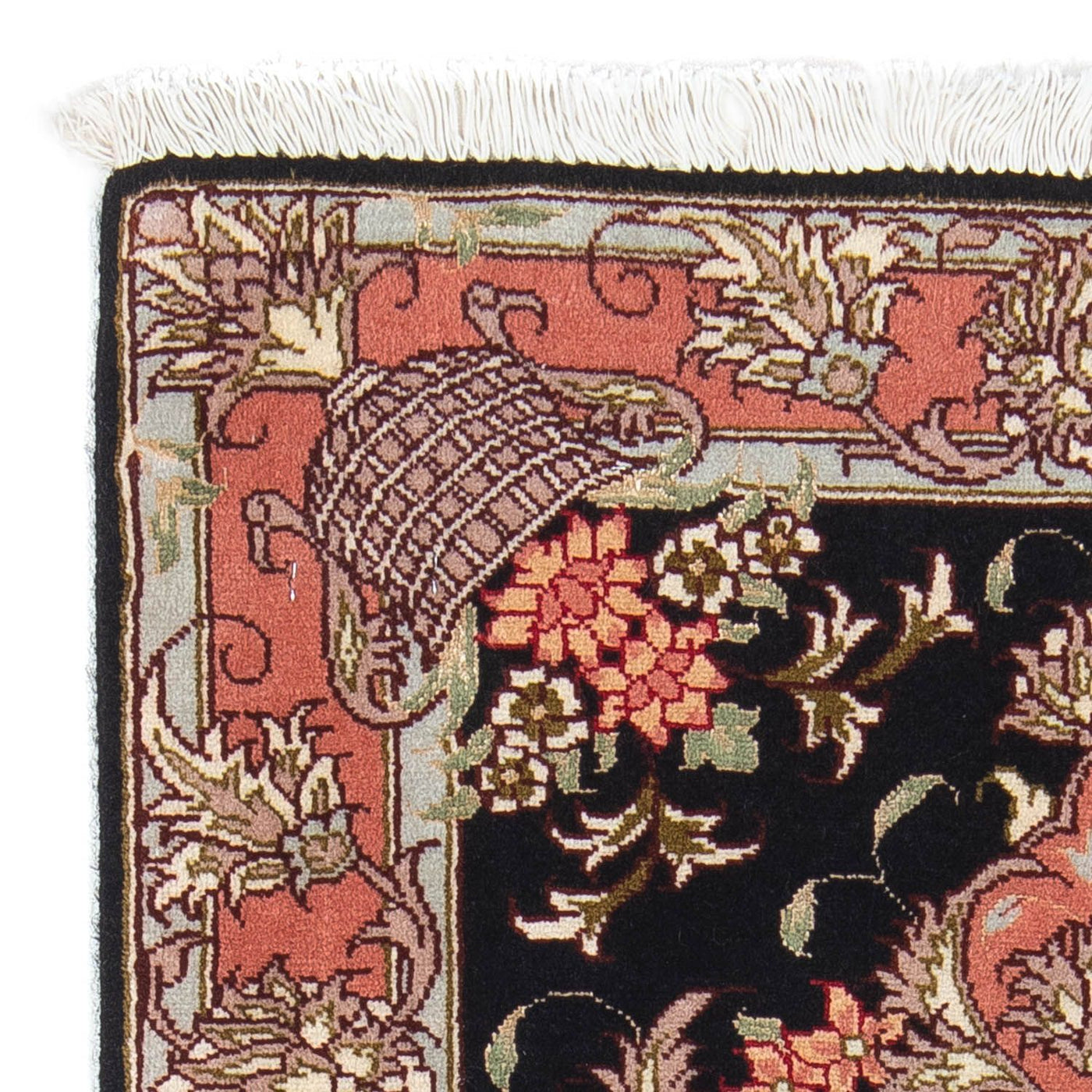 Tabriz - 50 Raj Rug 90x60cm - Persian Rugs