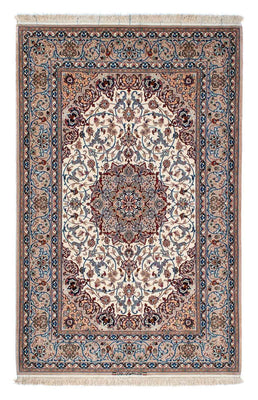 Silk Rug - Ghom Silk - Premium - 202 x 128 cm - beige