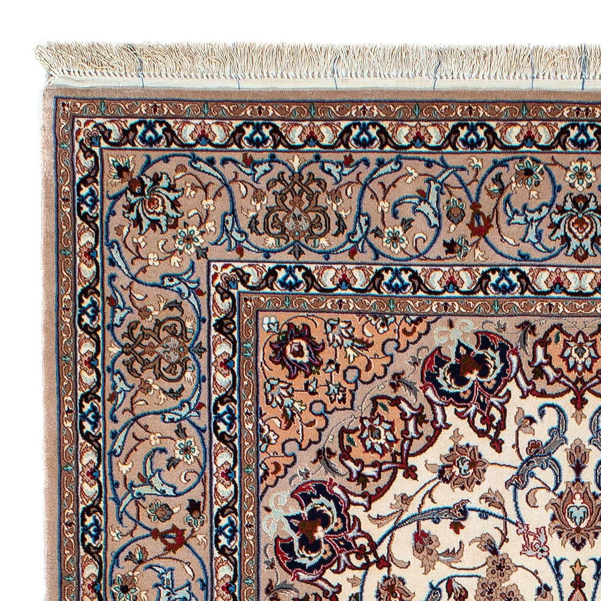 Silk Rug - Ghom Silk - Premium - 202 x 128 cm - beige