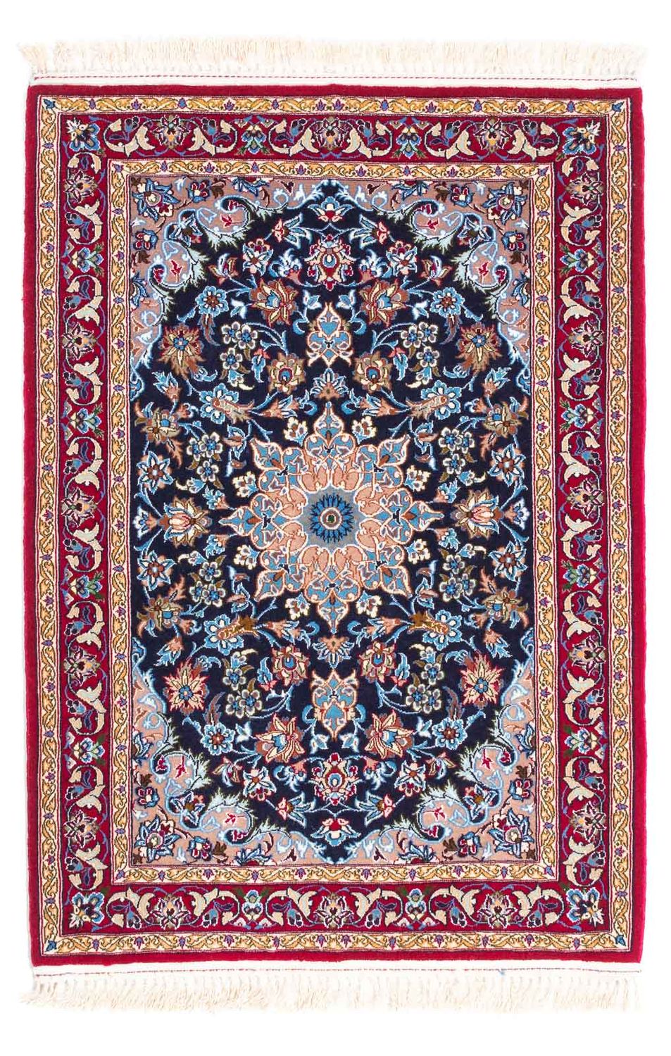Perser Rug - Isfahan - Premium - 104 x 72 cm - dark blue
