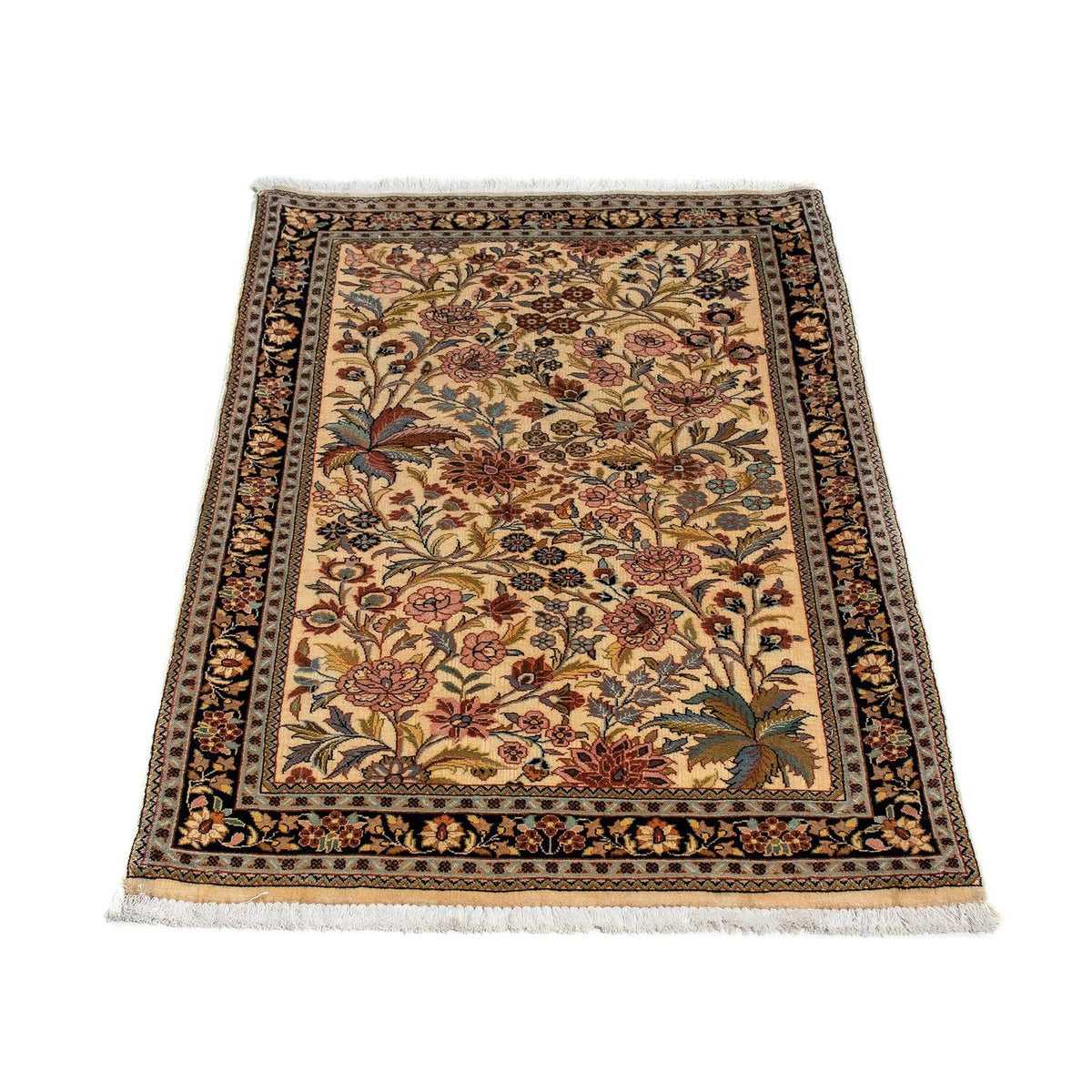 Perser Rug - Ghom - 113 x 68 cm - mustard yellow