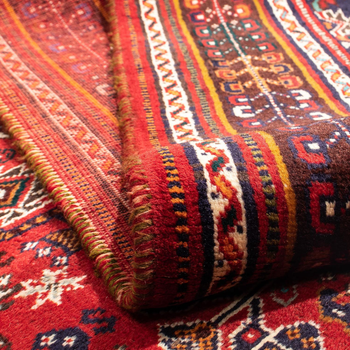 Perser Rug - Nomadic - 298 x 189 cm - dark red