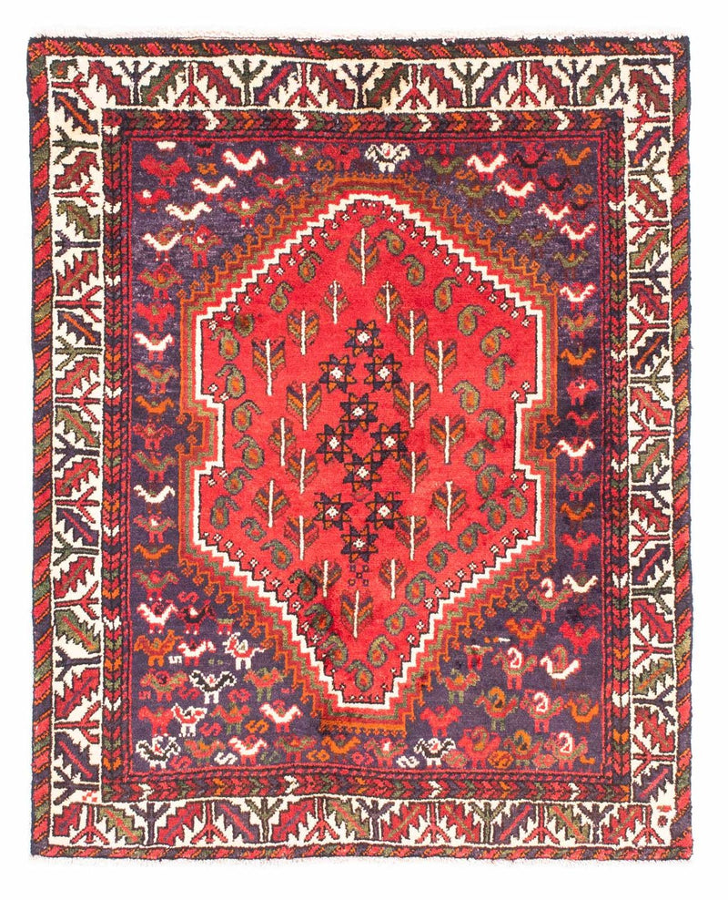 Perser Rug - Nomadic - 139 x 111 cm - dark red