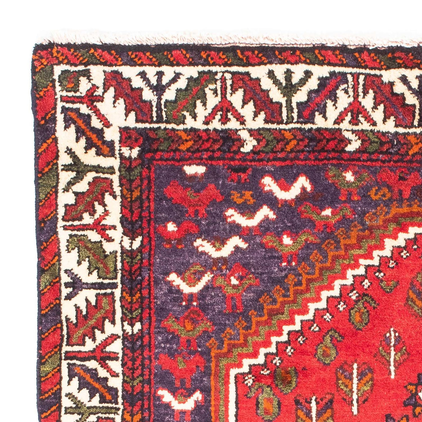 Perser Rug - Nomadic - 139 x 111 cm - dark red