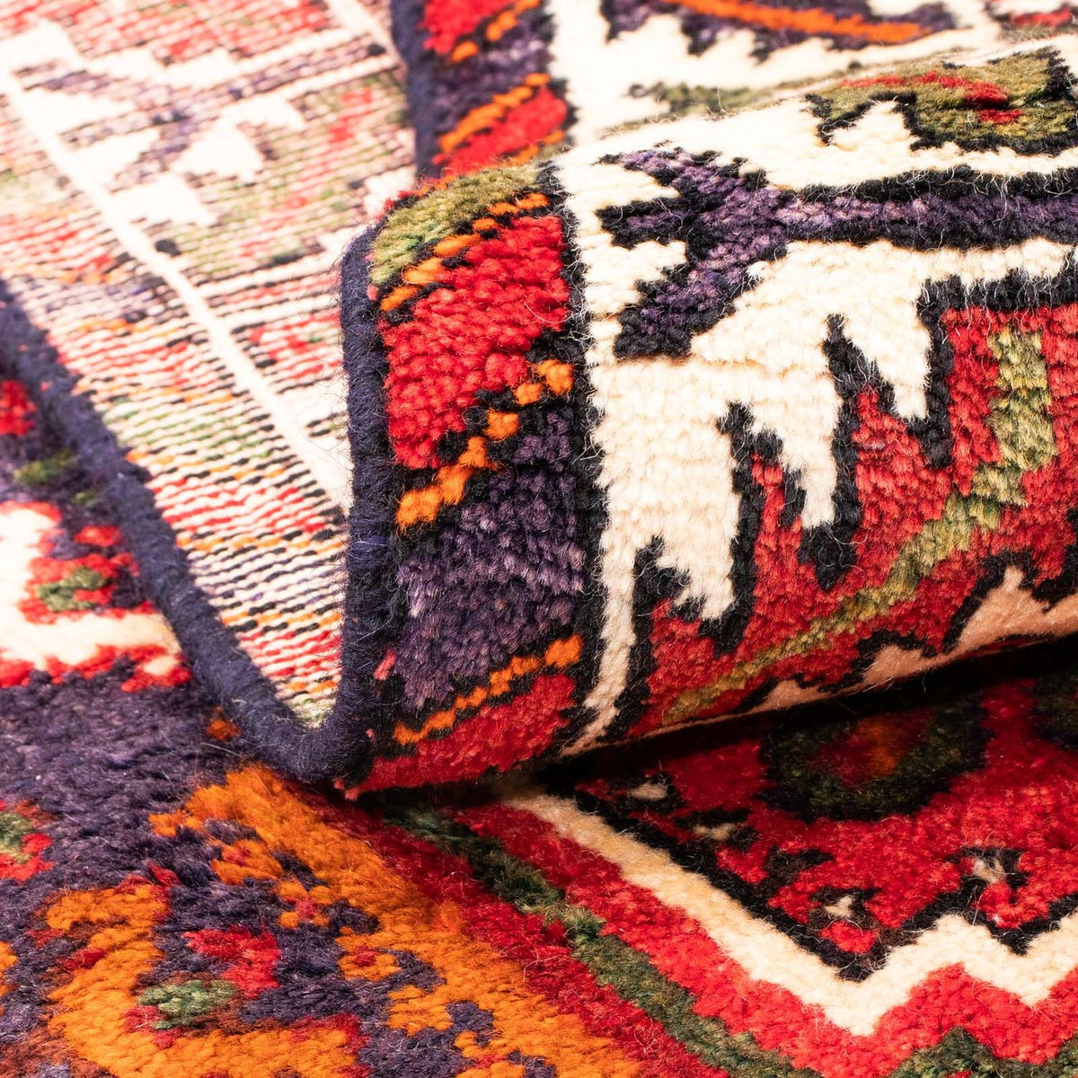 Perser Rug - Nomadic - 139 x 111 cm - dark red