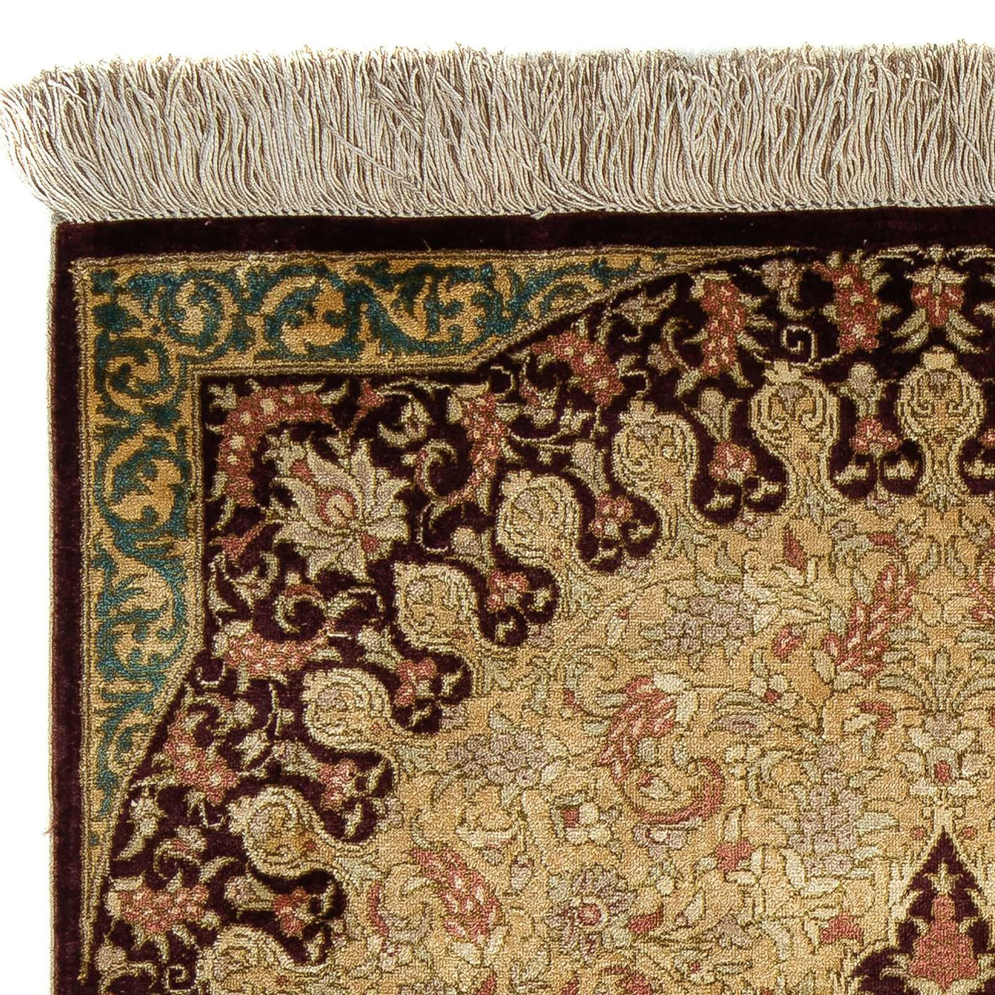 Qom Rug 90x59cm - Persian Rugs
