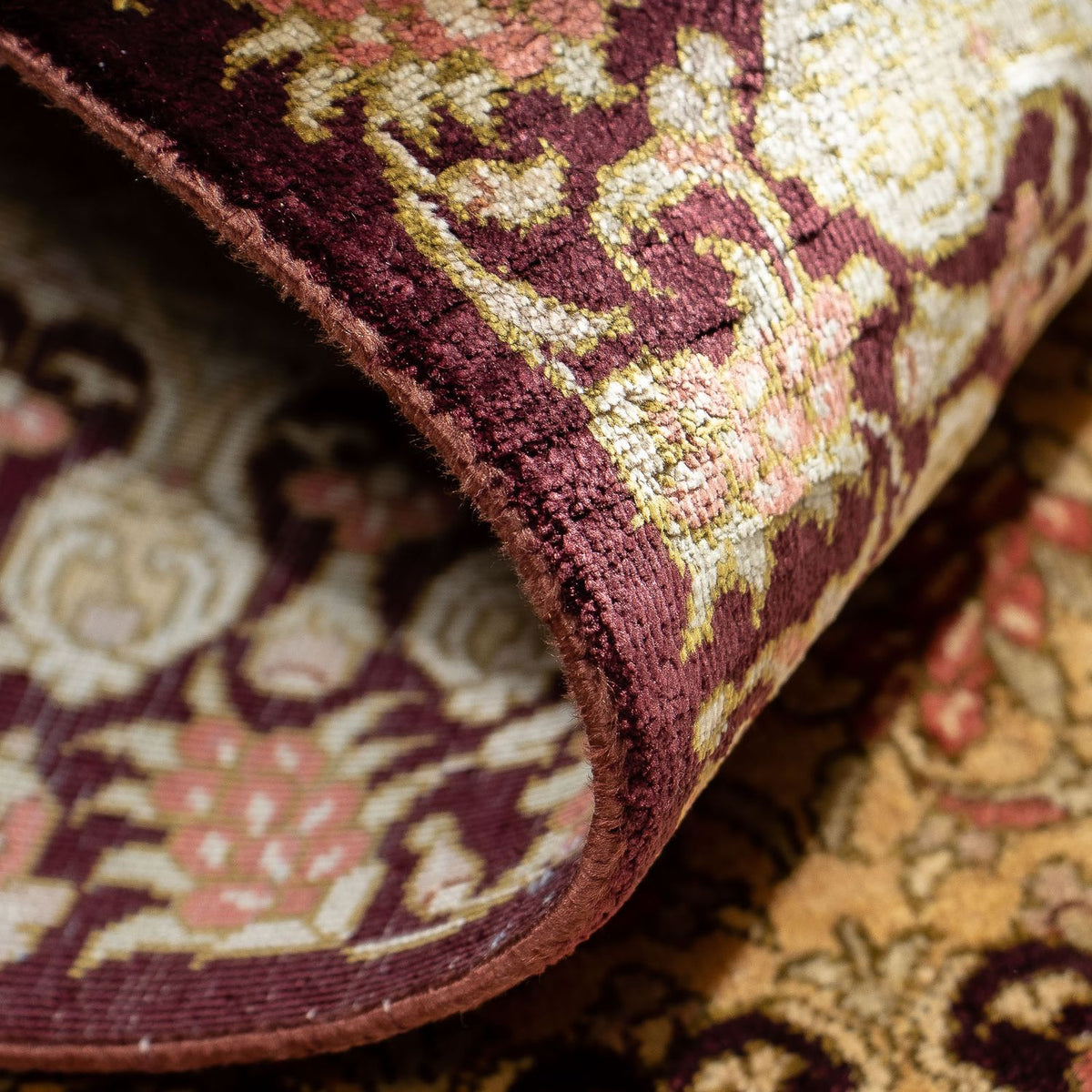 Perser Rug - Ghom - 90 x 59 cm - brown