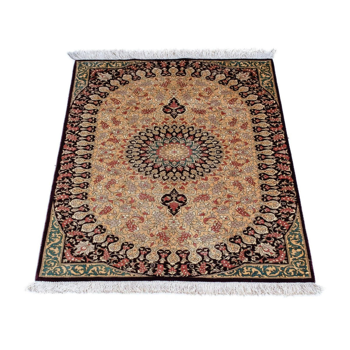 Perser Rug - Ghom - 90 x 59 cm - brown
