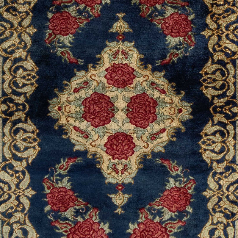 Perser Rug - Ghom - 77 x 58 cm - dark blue