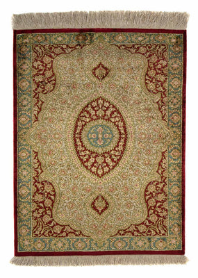 Perser Rug - Ghom - 78 x 58 cm - dark red