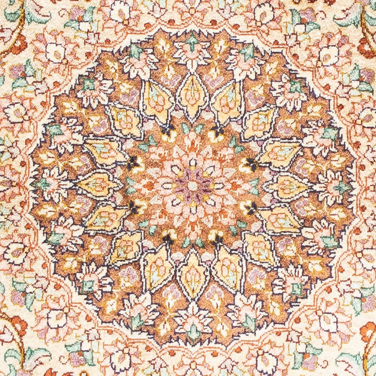 Perser Rug - Ghom - 123 x 76 cm - beige