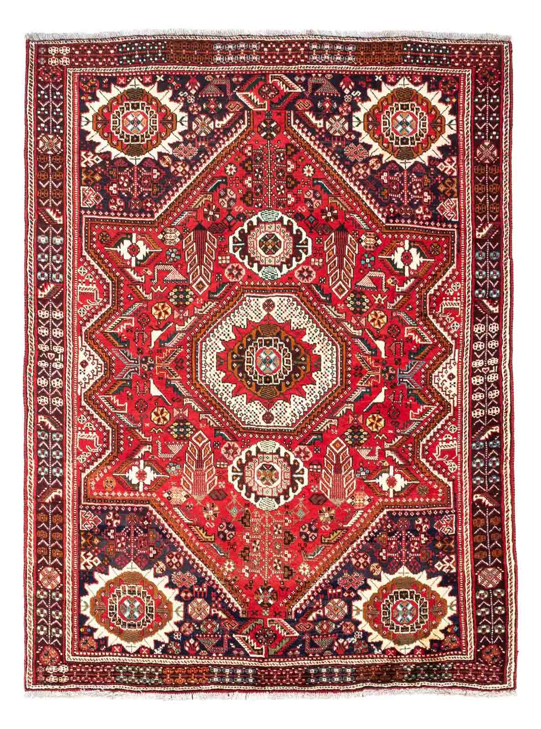Perser Rug - Nomadic - 218 x 164 cm - red