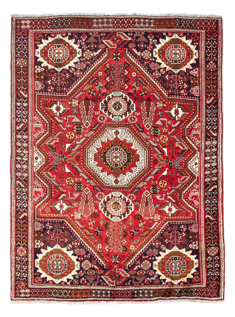 Perser Rug - Nomadic - 218 x 164 cm - red